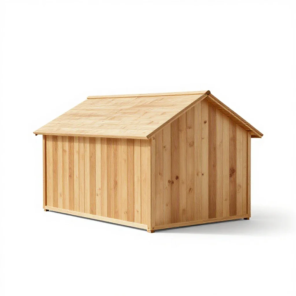 Farm building isolated on a white background