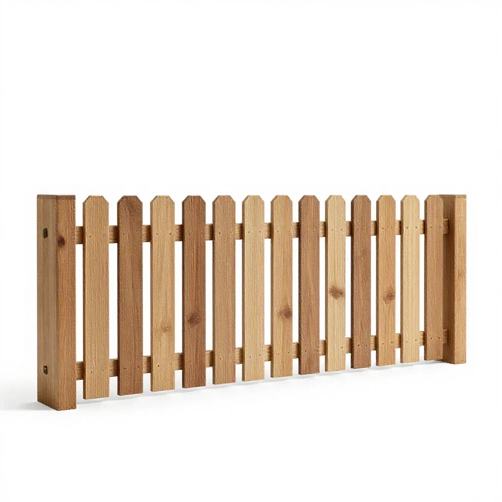 Fence isolated on a white background