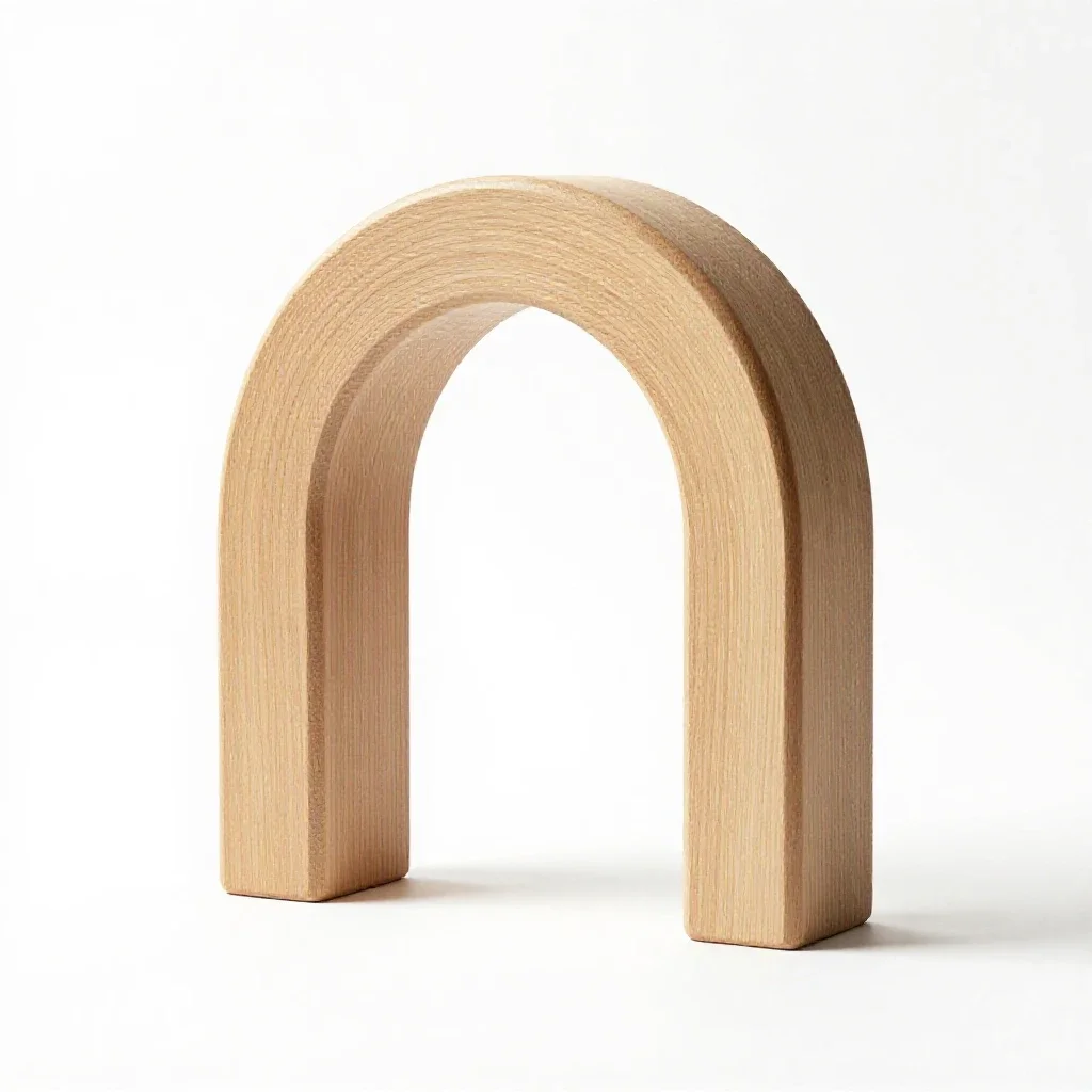 Flat arch isolated on a white background