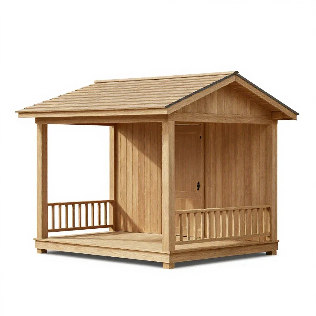 Front porch isolated on a white background