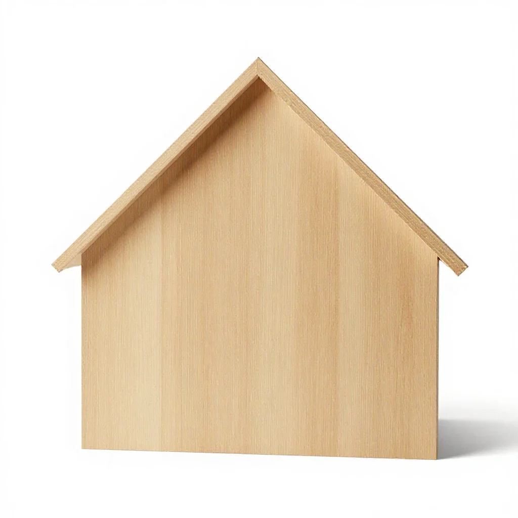 Gable isolated on a white background