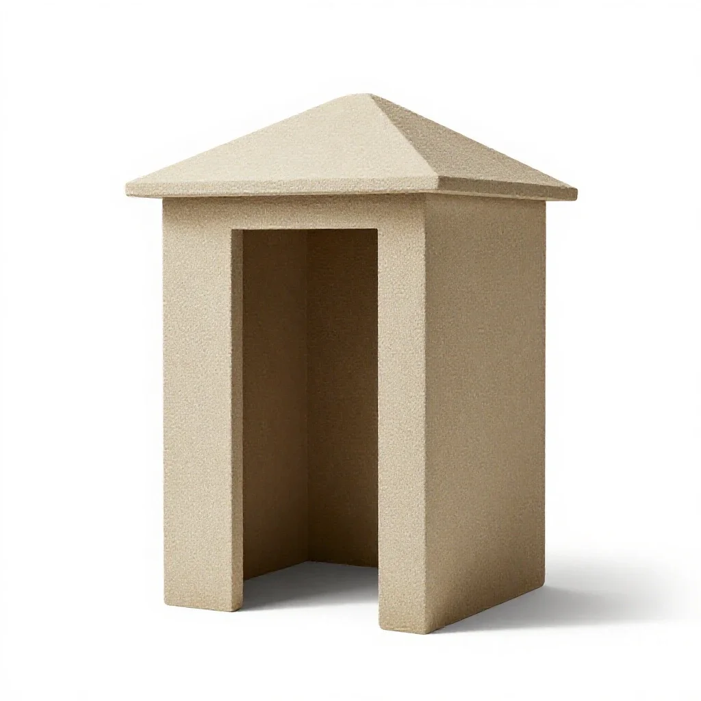 Gatehouse isolated on a white background