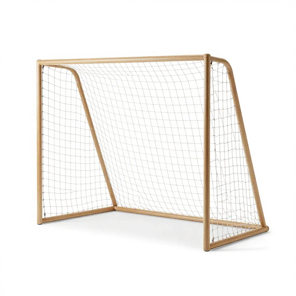 Goalmouth isolated on a white background