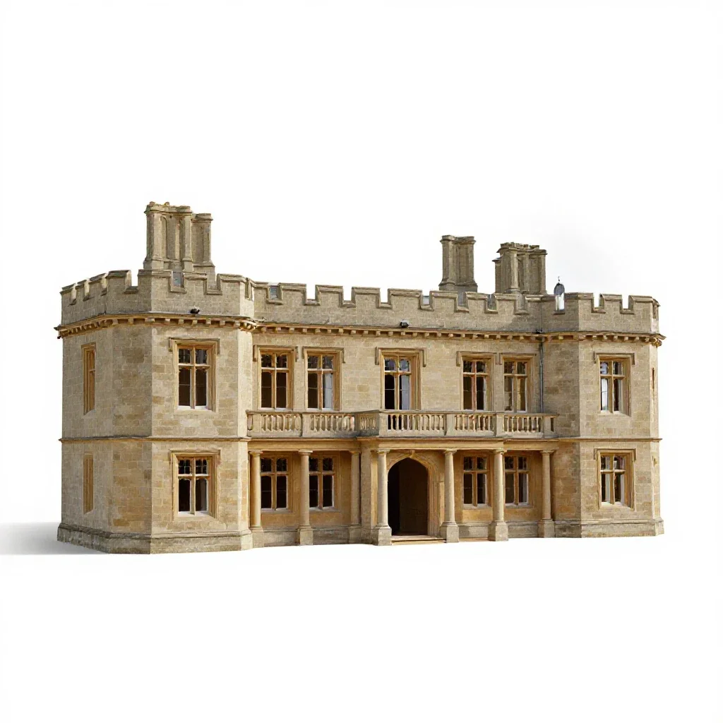 Great hall isolated on a white background