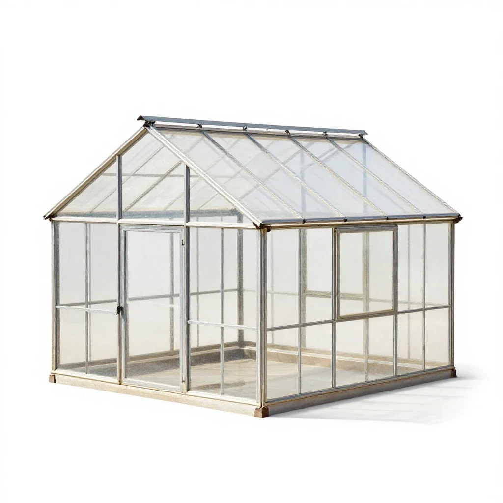 Greenhouse isolated on a white background