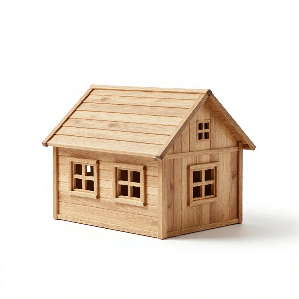 Guesthouse isolated on a white background