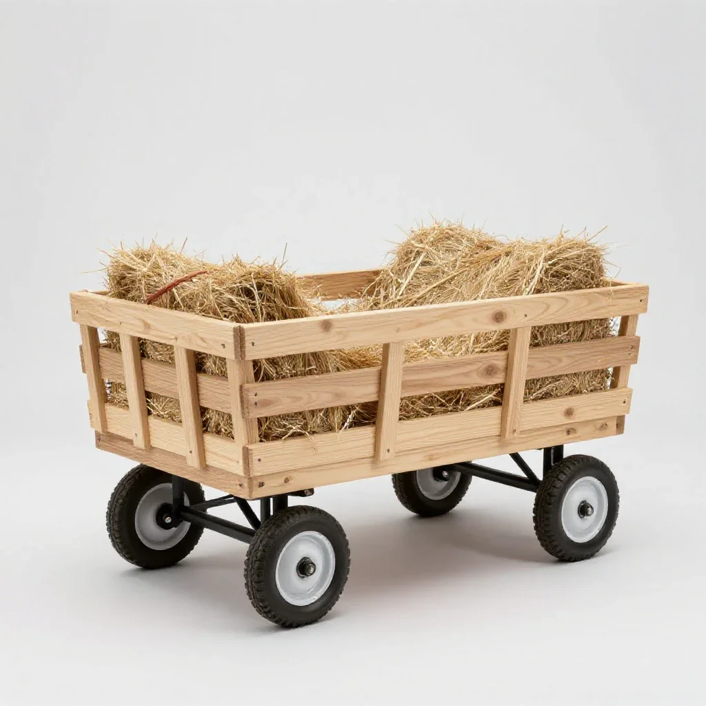 Hayrack isolated on a white background