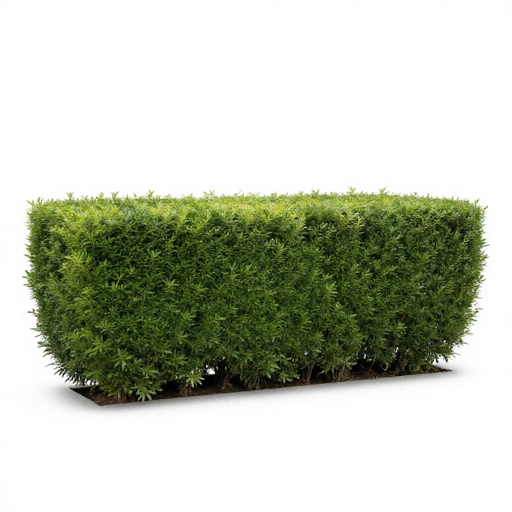 Hedge isolated on a white background