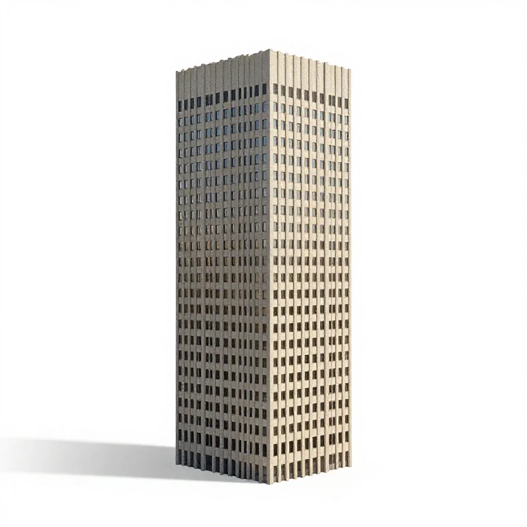 High-rise isolated on a white background