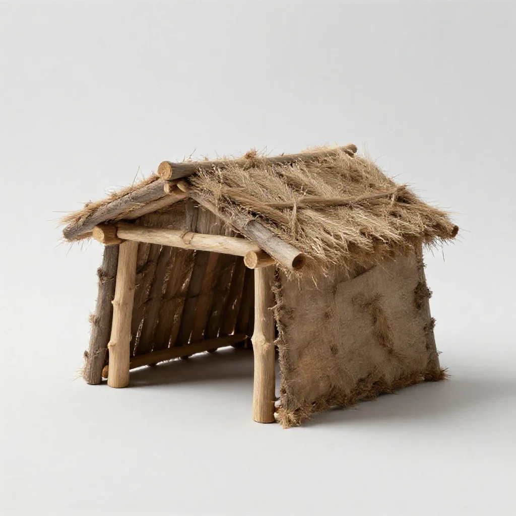 Hovel isolated on a white background
