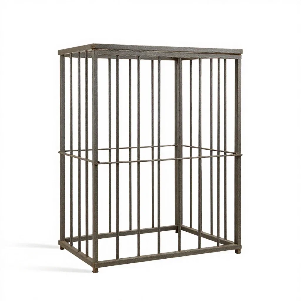 Jail isolated on a white background