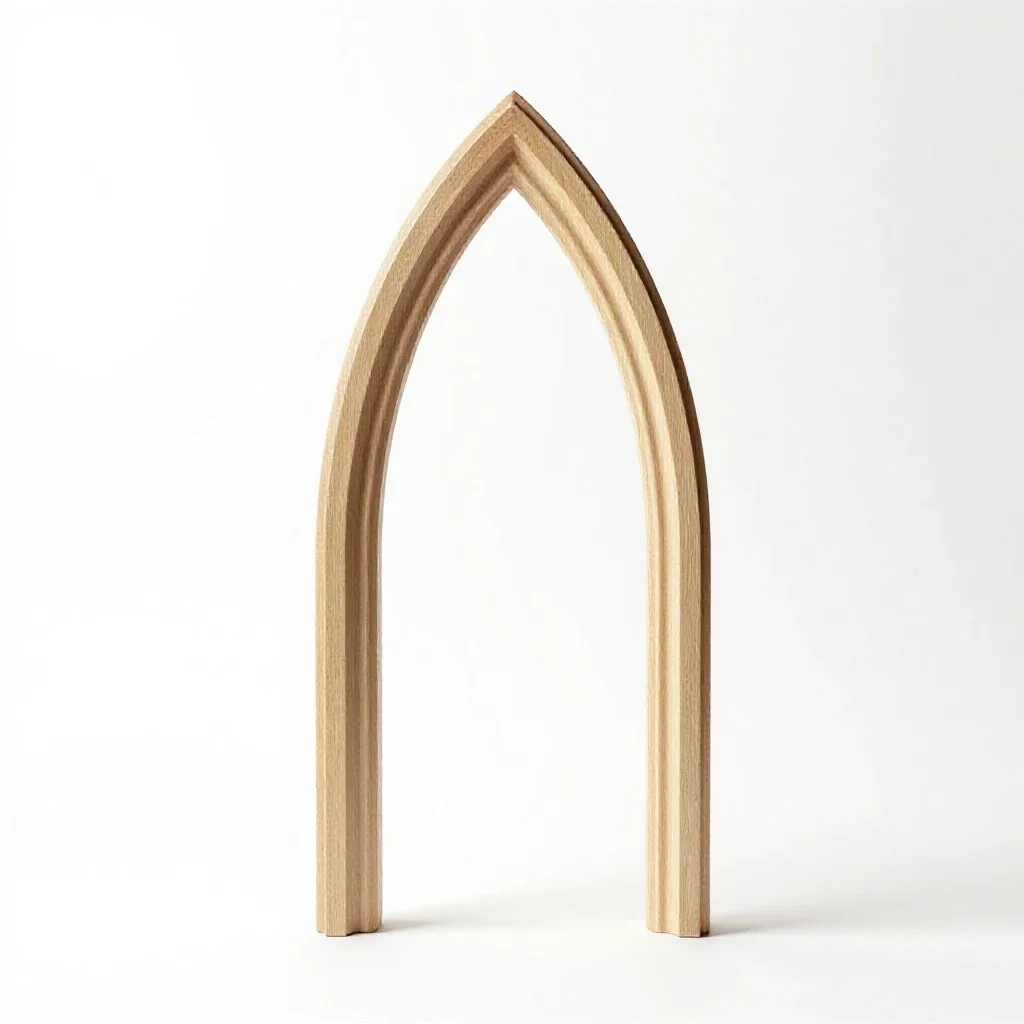 Lancet arch isolated on a white background