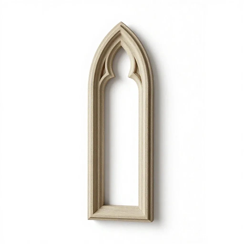 Lancet window isolated on a white background
