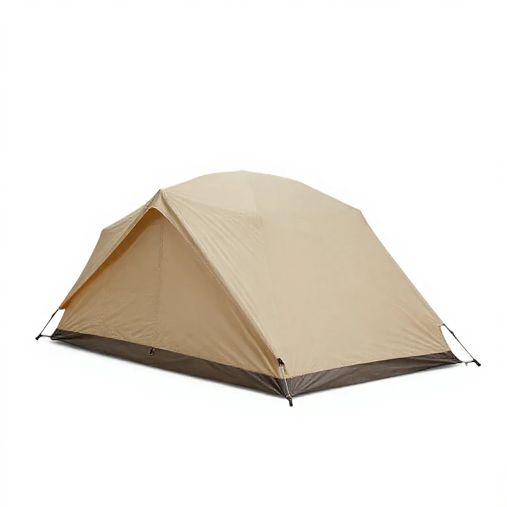 Lean-to tent isolated on a white background