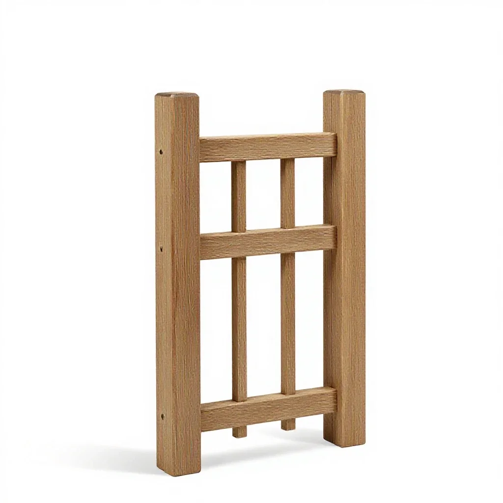 Lychgate isolated on a white background
