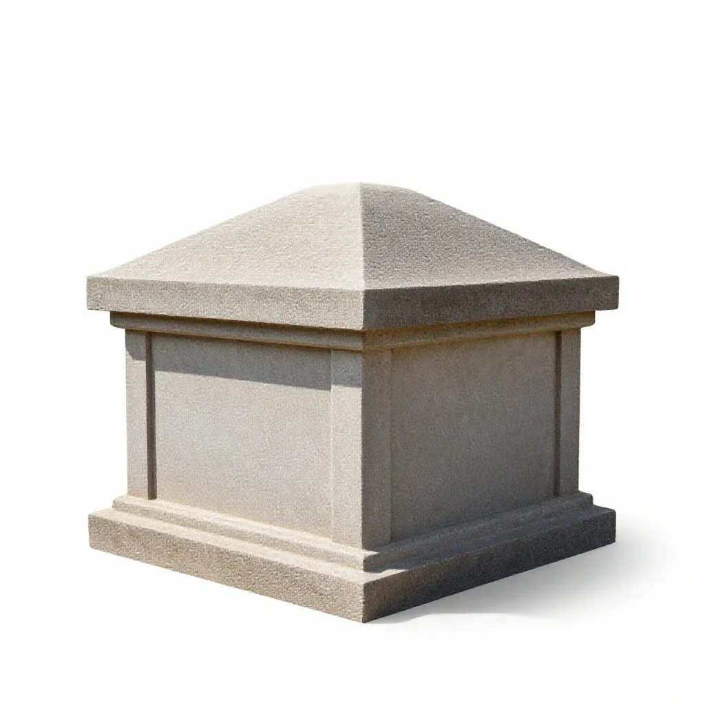 Mausoleum isolated on a white background