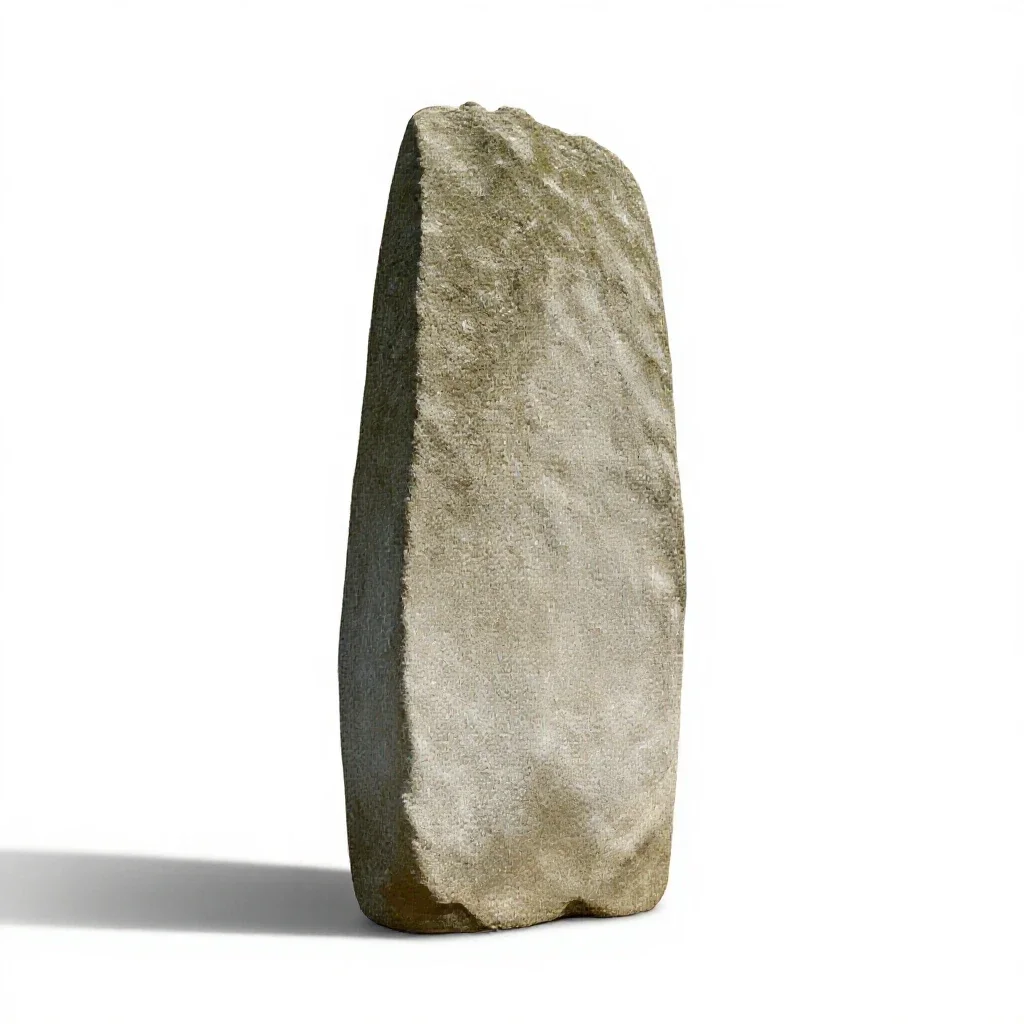 Menhir isolated on a white background