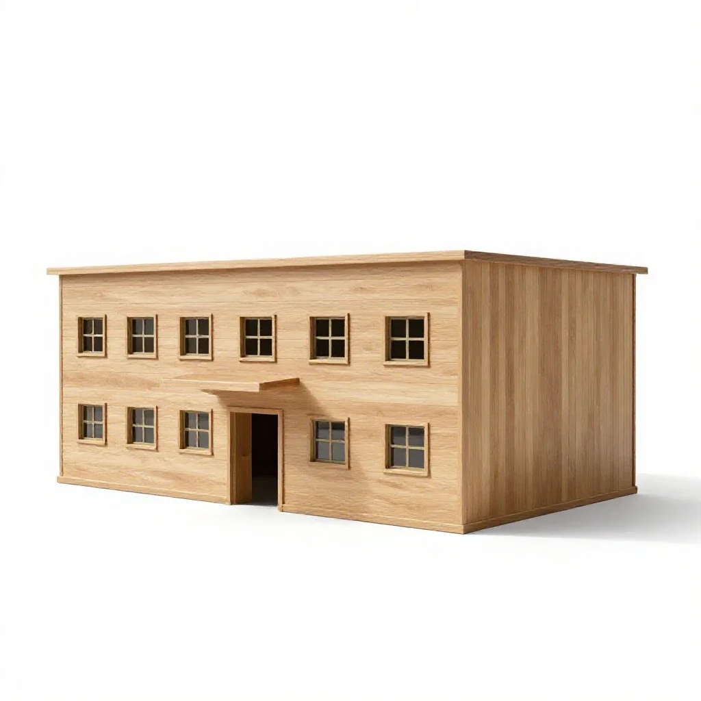 Military hospital isolated on a white background