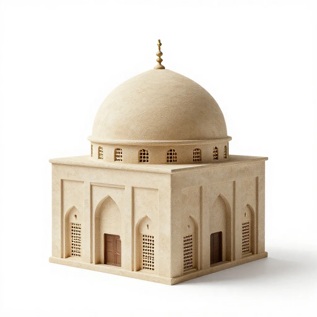 Mosque isolated on a white background