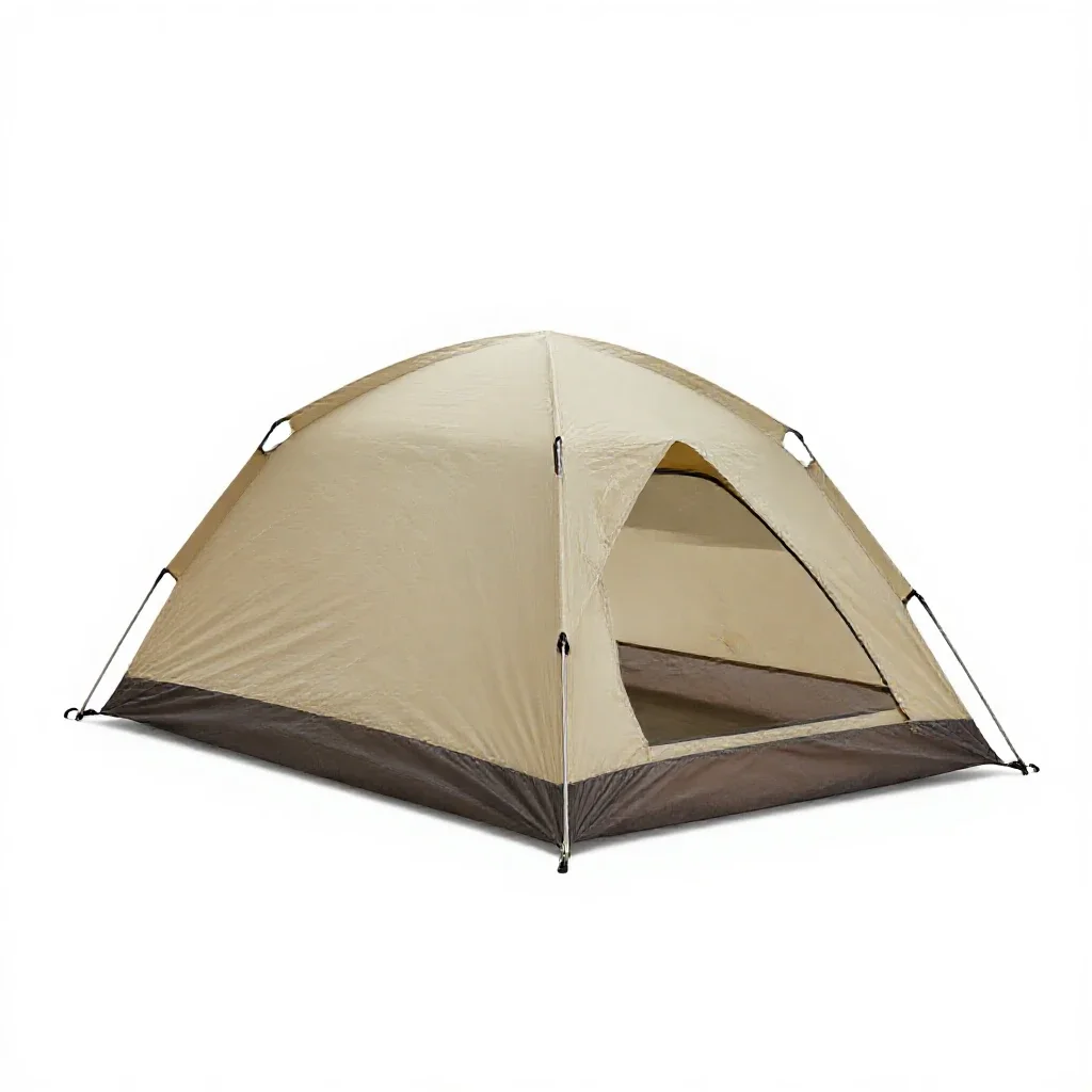 Mountain tent isolated on a white background
