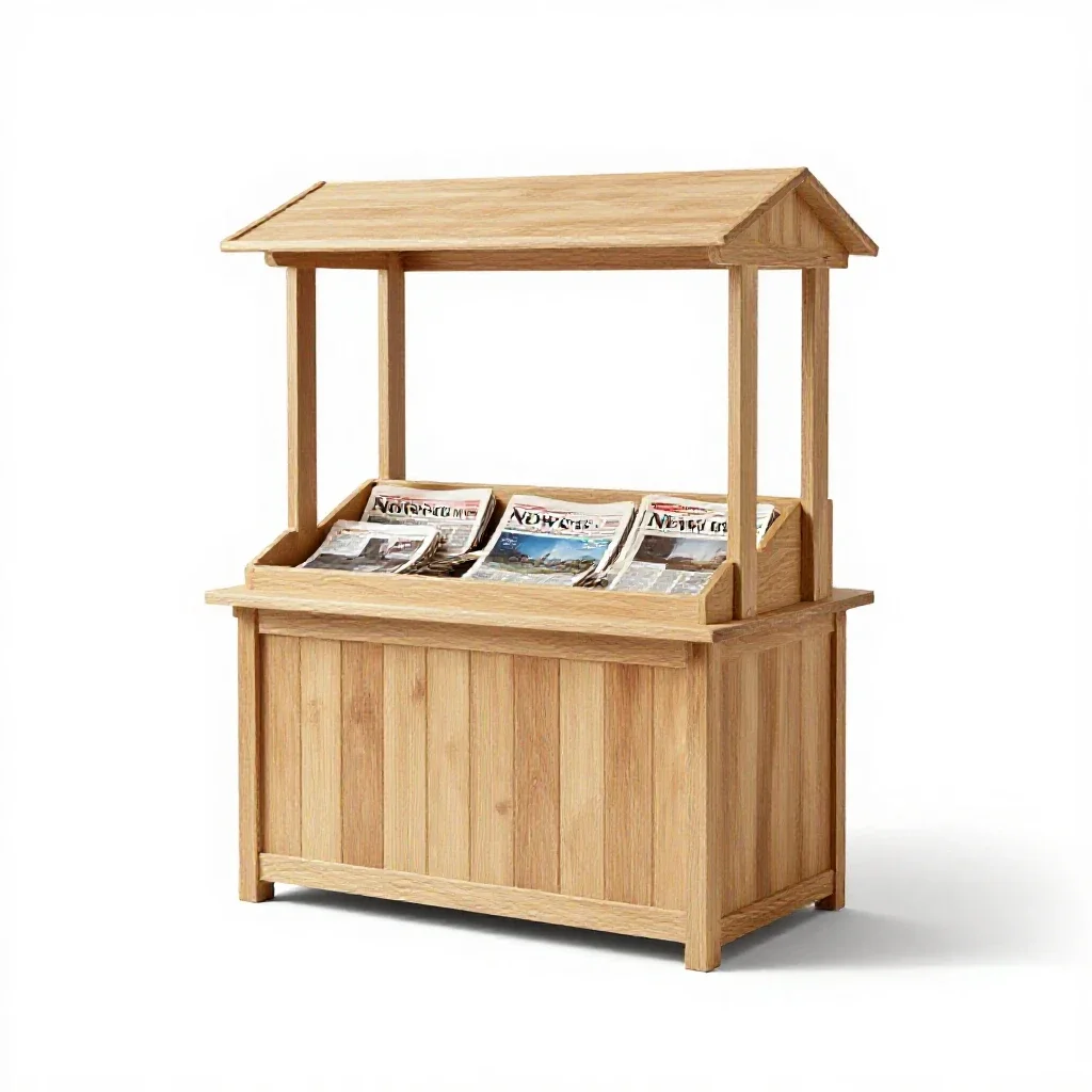 Newsstand isolated on a white background