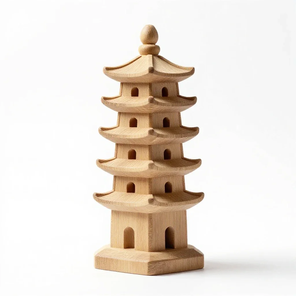 Pagoda isolated on a white background