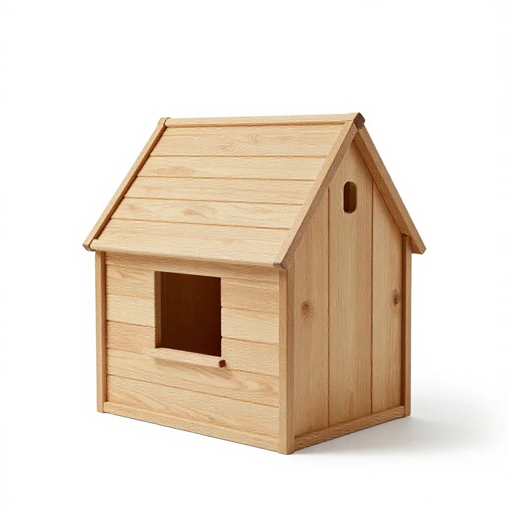Parsonage isolated on a white background