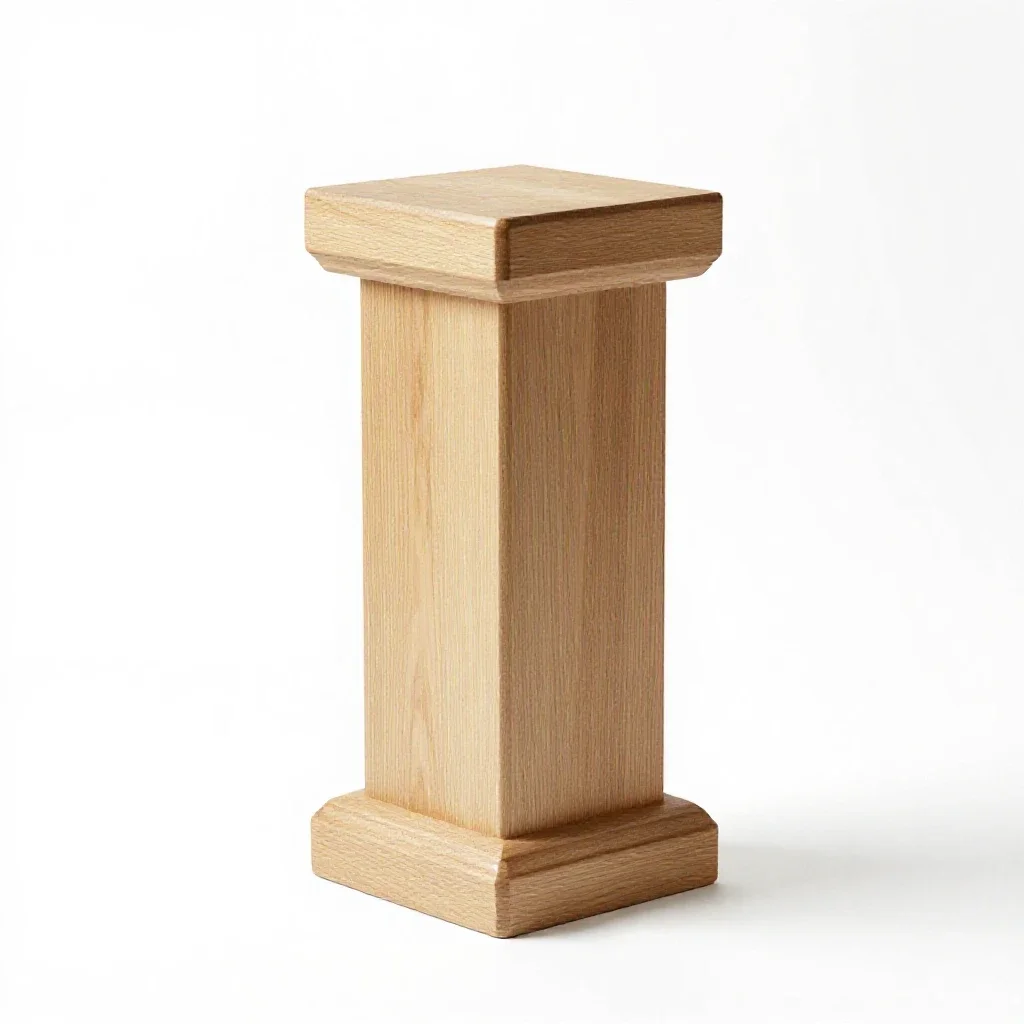 Pedestal isolated on a white background