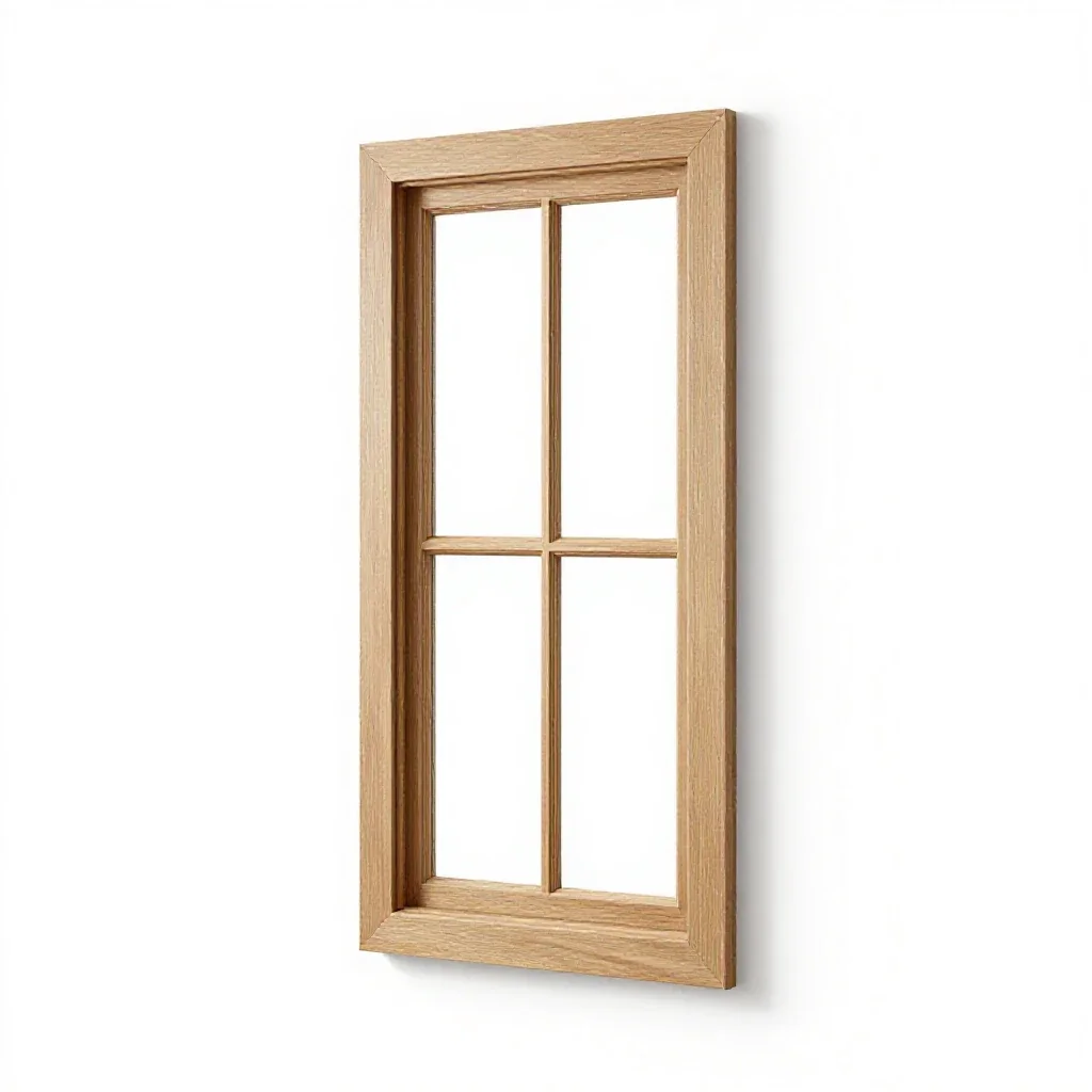 Picture window isolated on a white background