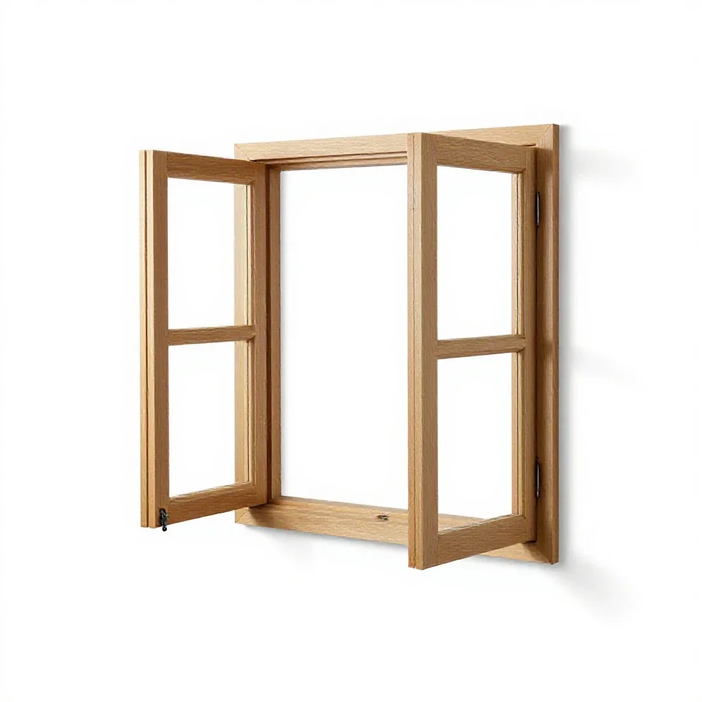 Pivoting window isolated on a white background