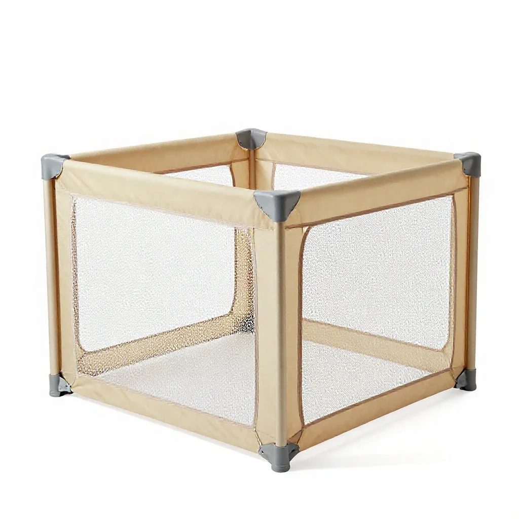 Playpen isolated on a white background