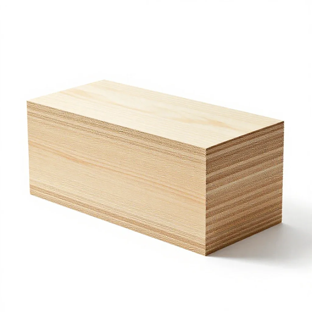 Plywood isolated on a white background