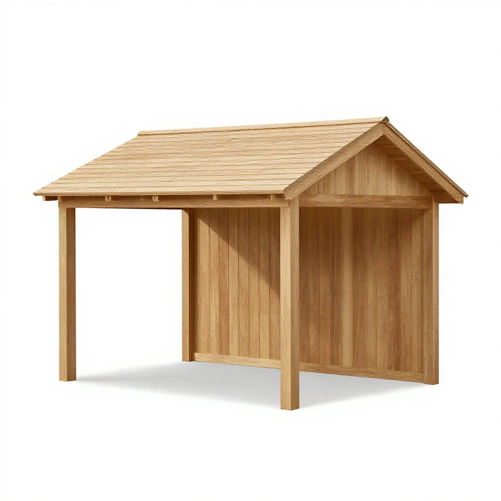 Porch isolated on a white background