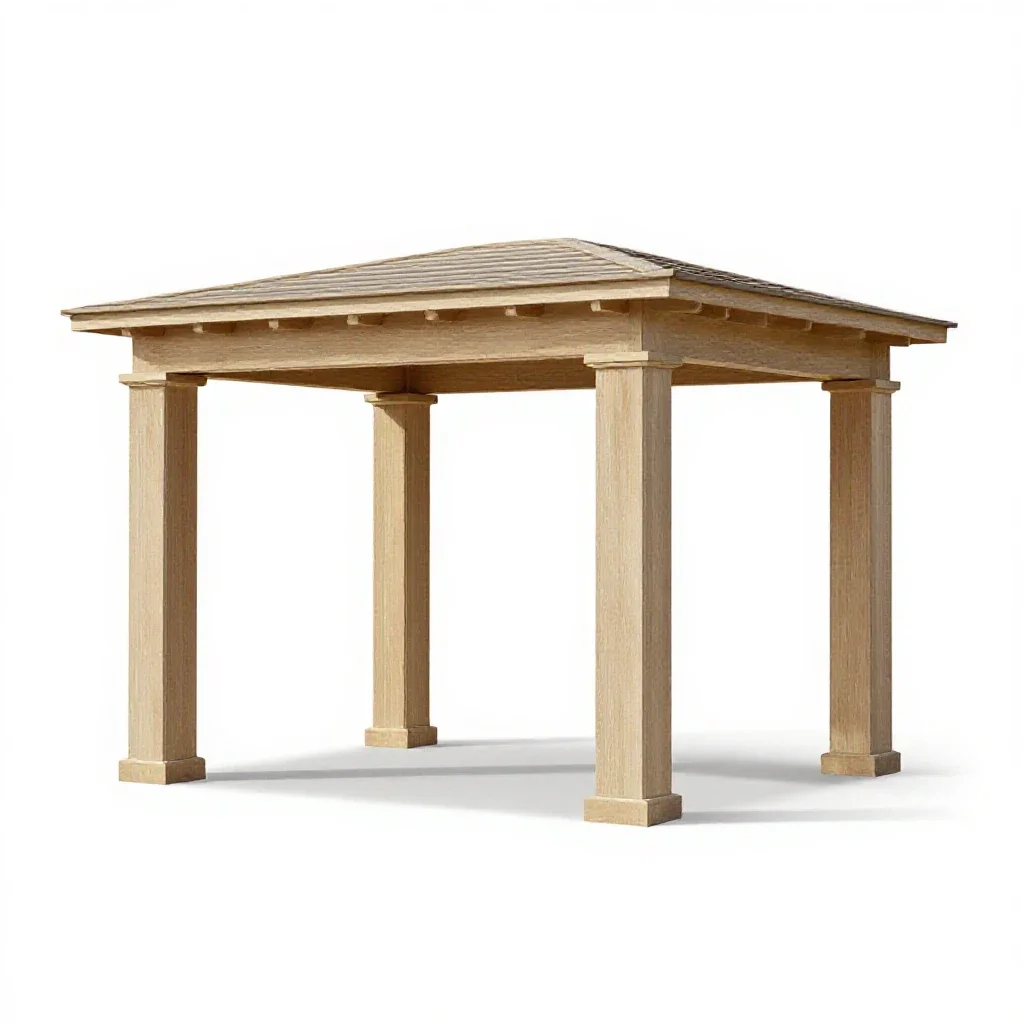 Portico isolated on a white background