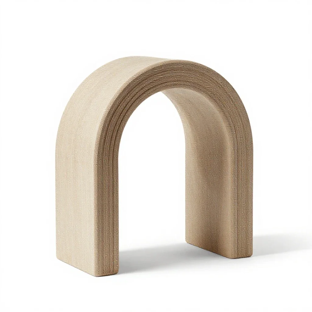 Abutment arch isolated on a white background