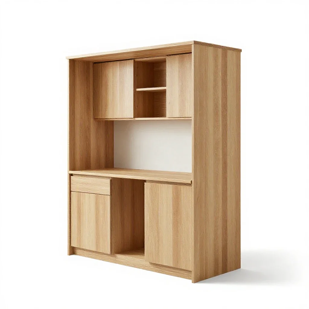 Efficiency apartment isolated on a white background