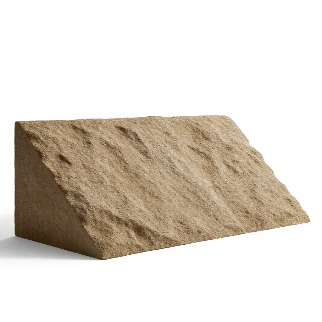 Escarpment isolated on a white background