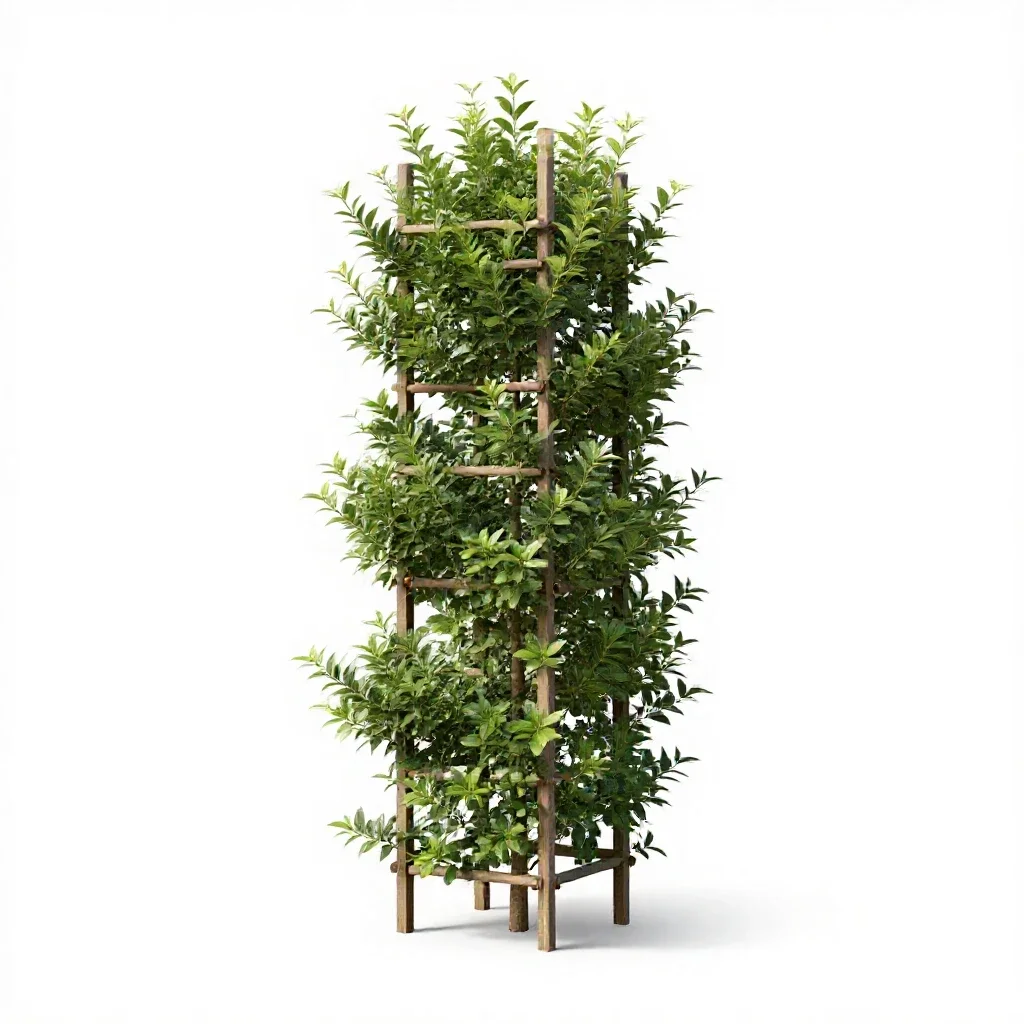 Espalier isolated on a white background