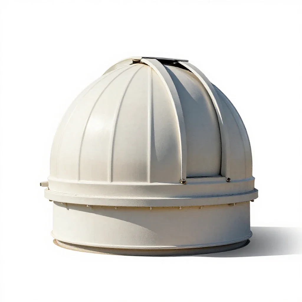 Observation dome isolated on a white background