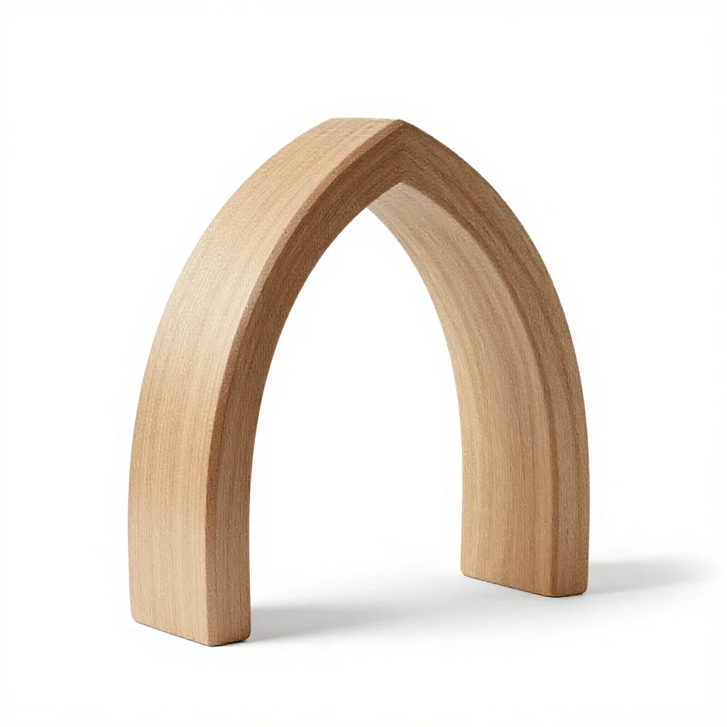 Ogee arch isolated on a white background