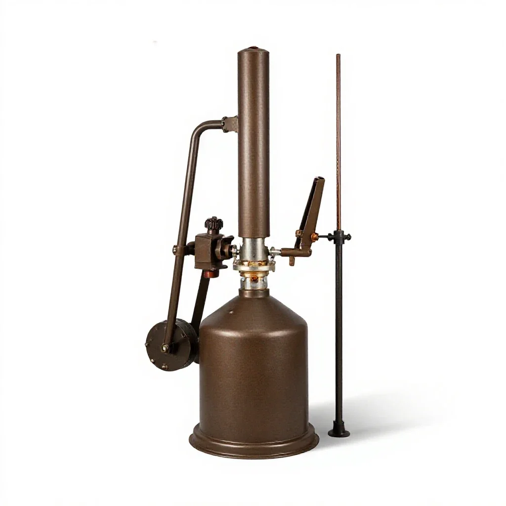 Oil burner isolated on a white background