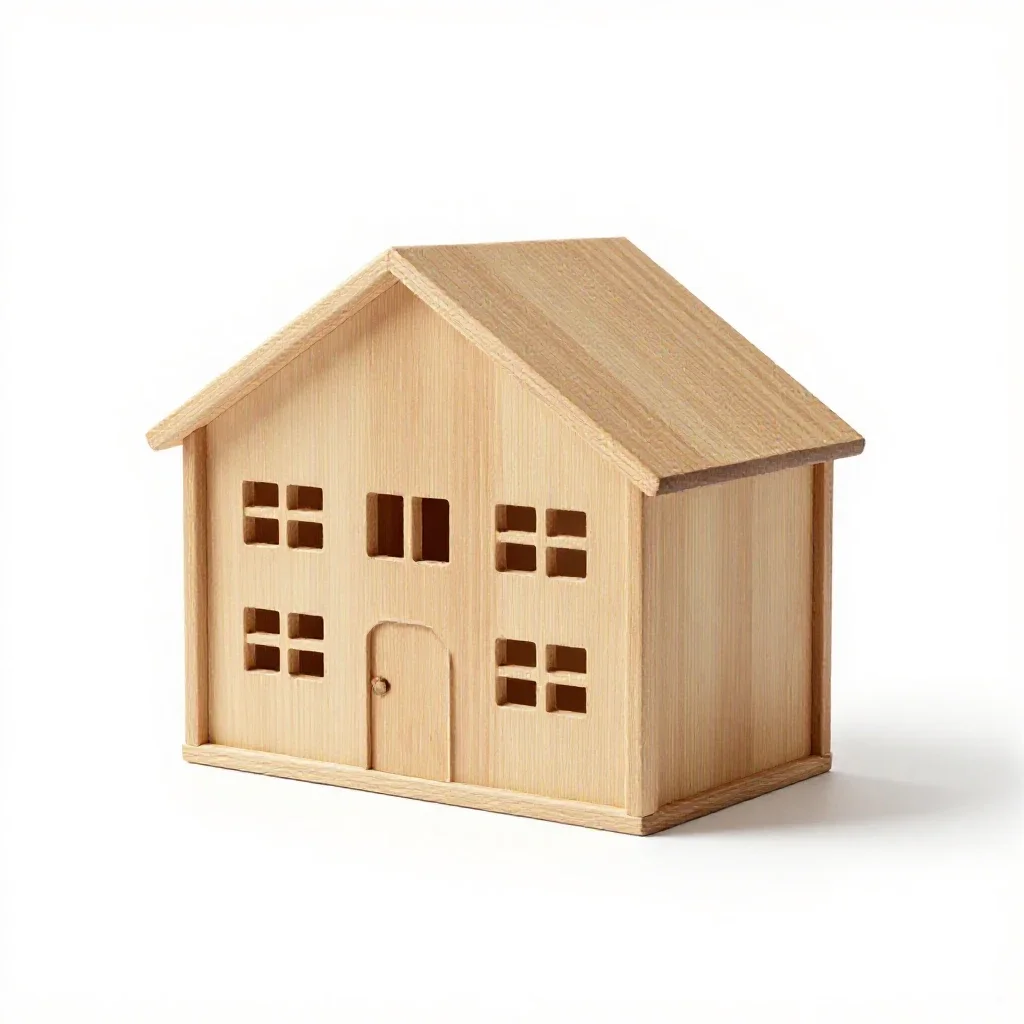 Orphanage isolated on a white background