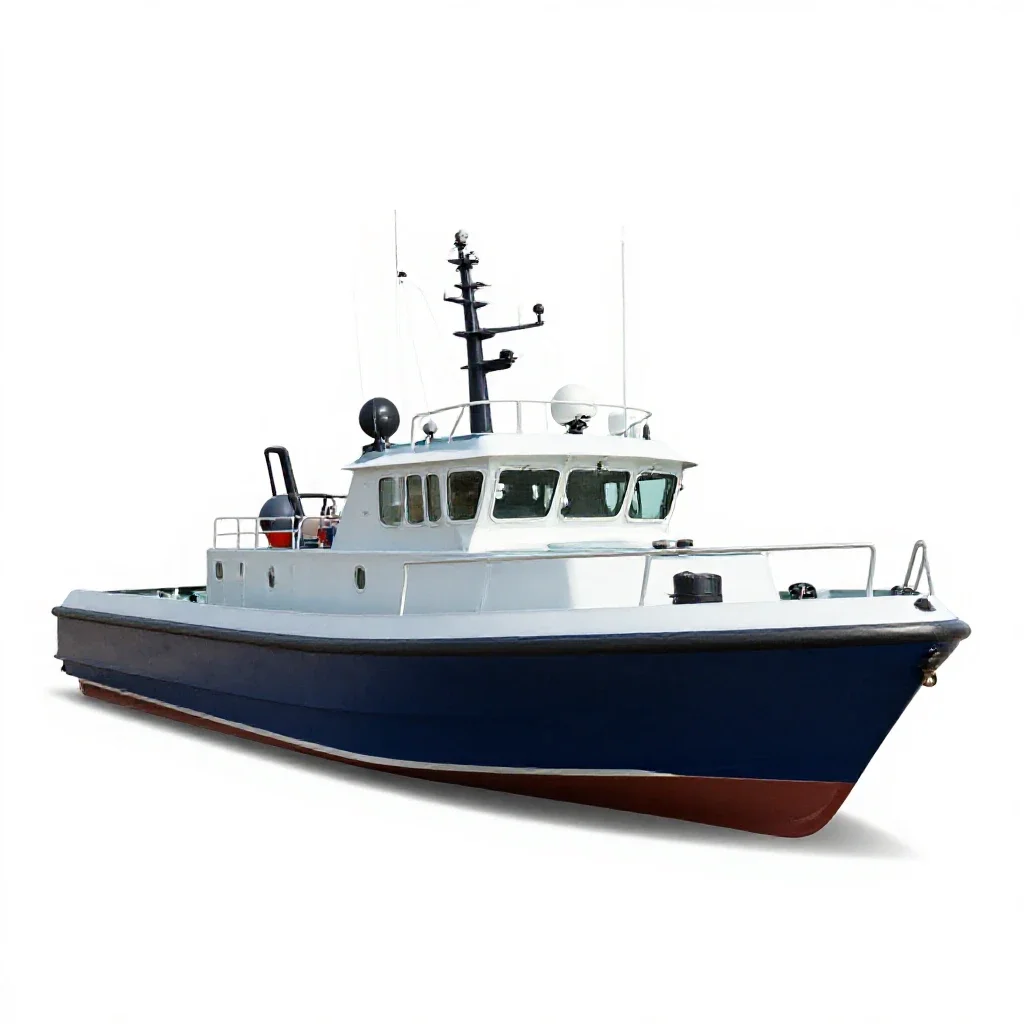 Patrol boat isolated on a white background