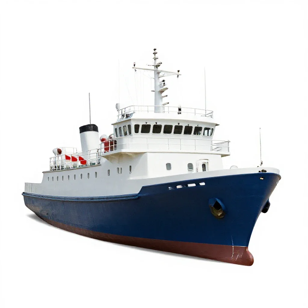 Picket ship isolated on a white background