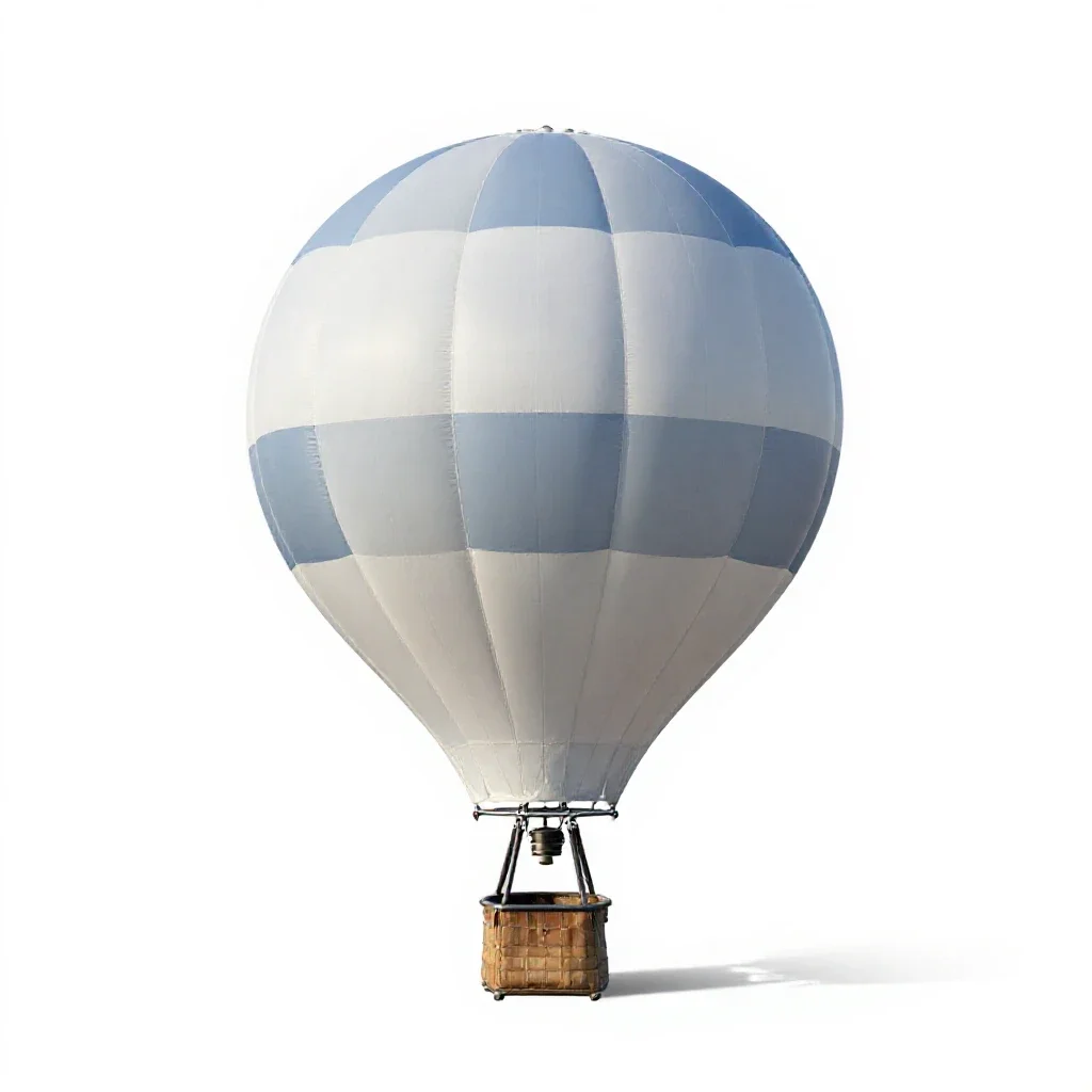 Pilot balloon isolated on a white background