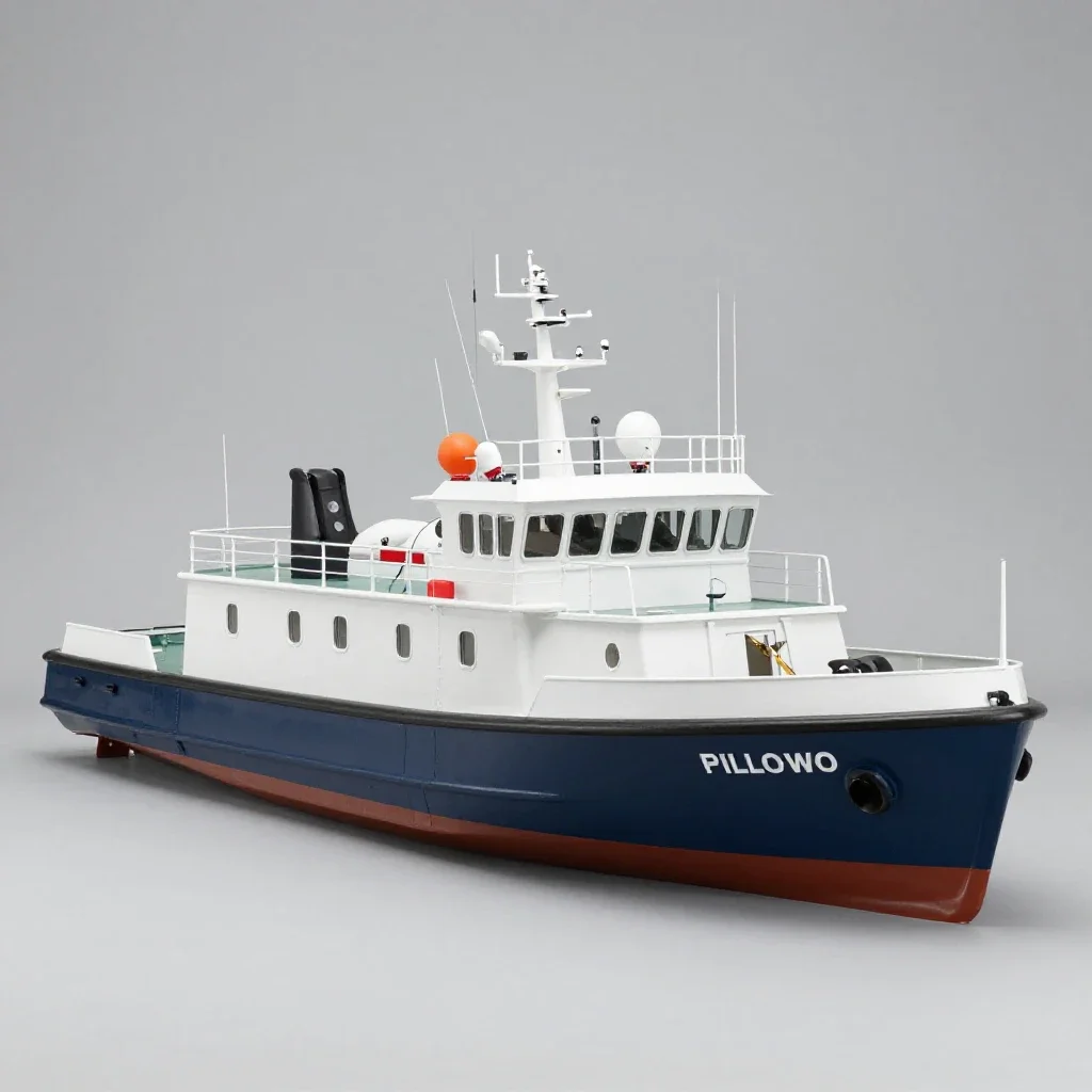 Pilot boat isolated on a white background