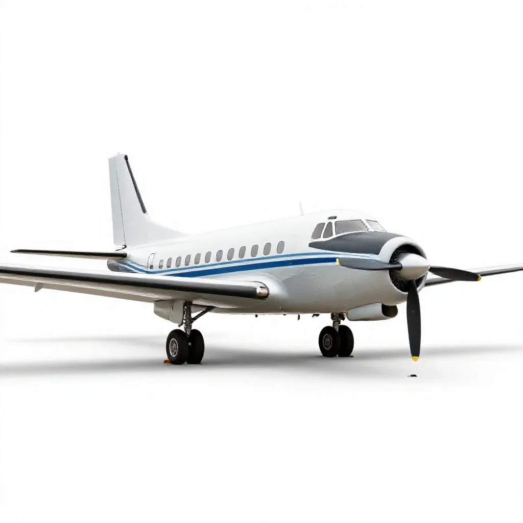 Propjet isolated on a white background