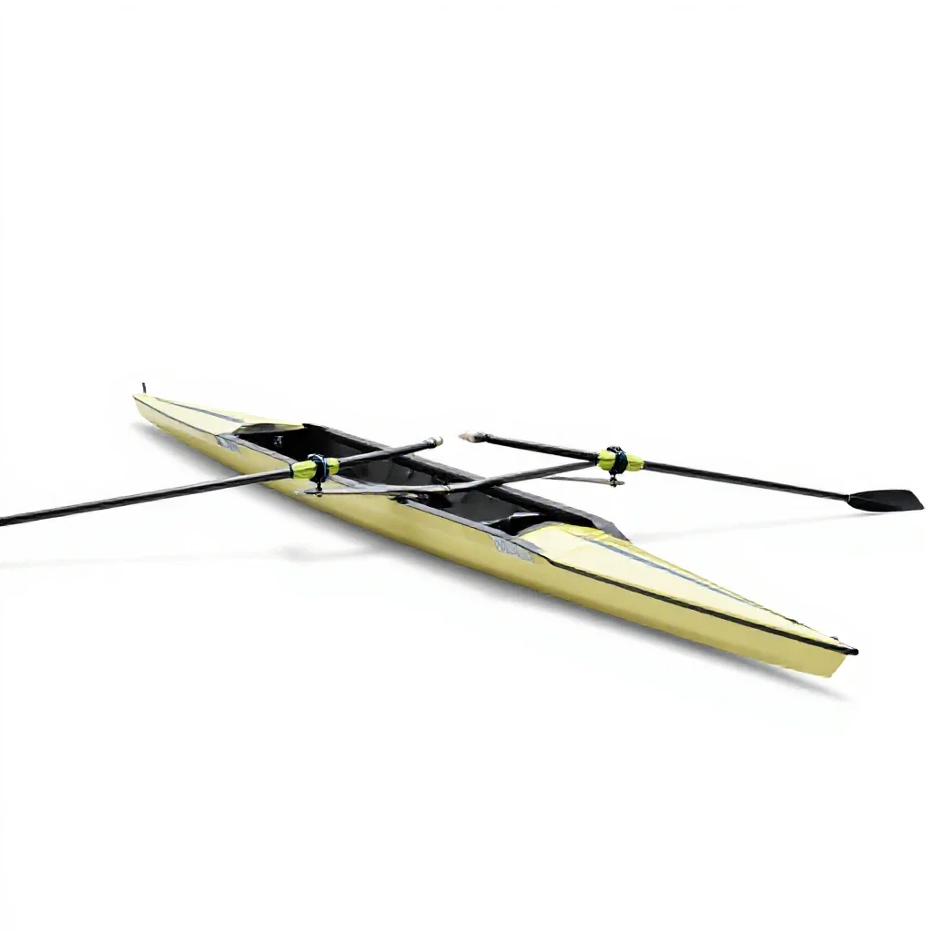Racing boat isolated on a white background
