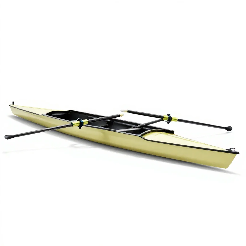 Rowing boat isolated on a white background