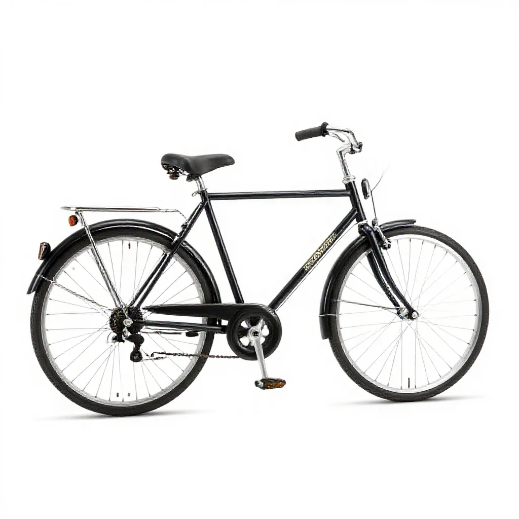 Safety bicycle isolated on a white background